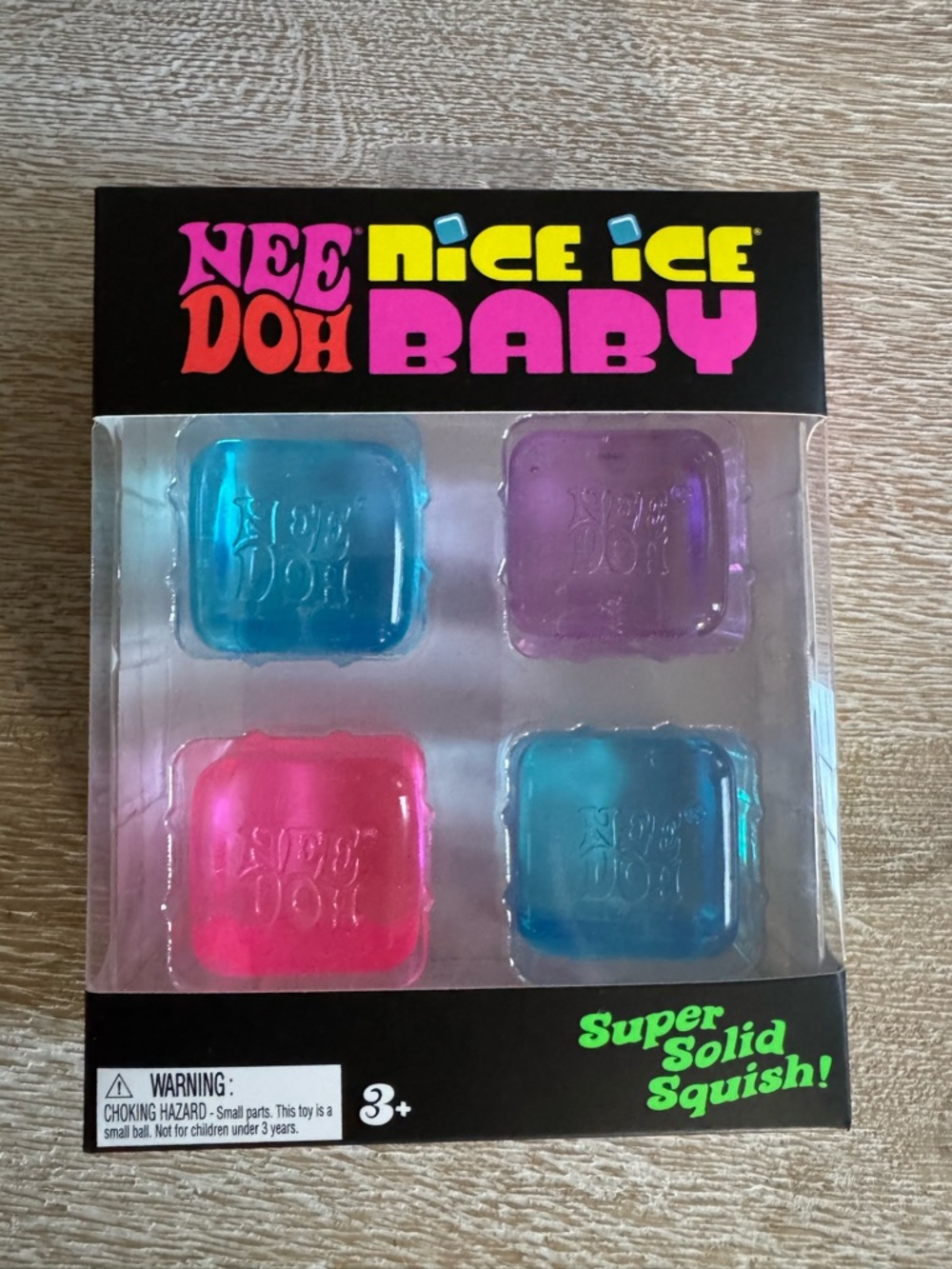 Nee Doh Nice Ice Baby set of 4 - Blue, Purple, Pink